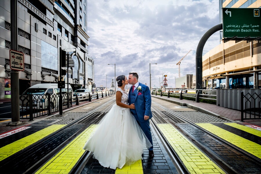 Married Couple Dubai Streets Wedding Photography
