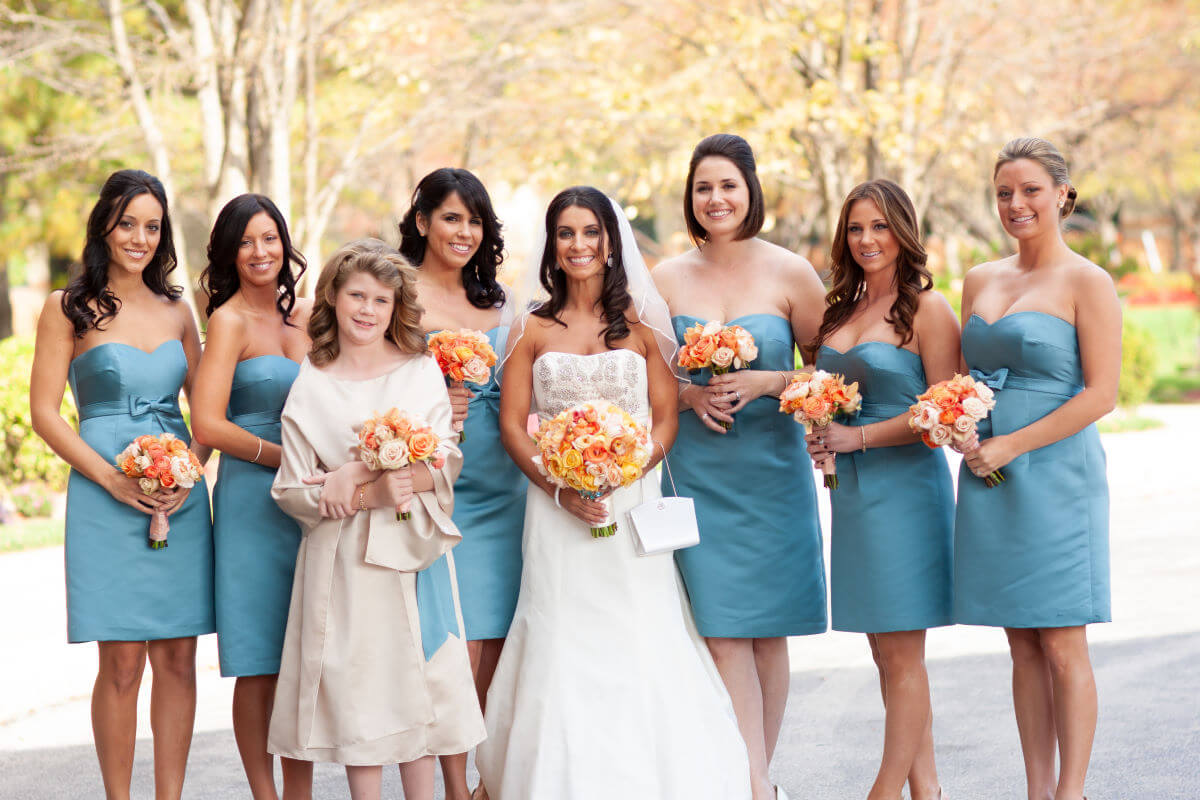 Bride Group Photo In Phoenixville Pennsylvania